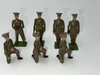 W.  Britains From Set 1907 British Army Active Service Order And Artillery Crew