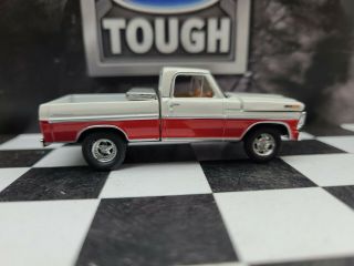 Custom Made 1972 Ford F150 Short Bed Truck 1:64 Scale F100 Wheels Tires Tool Box