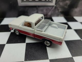 Custom made 1972 Ford F150 short bed Truck 1:64 Scale f100 wheels tires tool box 3