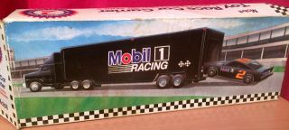 1994 Mobil Toy Race Car Carrier,  Limited Edition Collectors Series