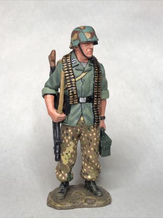 King & Country Waffen Ss German Ww2 Toy Soldier Standing Machine Gunner (11)