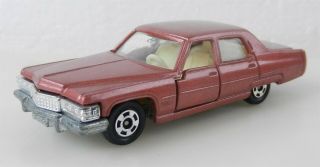 Tomica 1976 Tomy F2 S=1/77 Cadillac Fleetwood Brougham - Rose Pink T123
