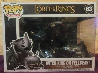 Funko Pop Movies Vinyl Figure Witch King On Fell Beast 63 Lord Of The Rings