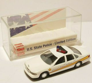 Busch Illinois U.  S.  State Police Chevrolet Caprice Limited Edition Car & Case