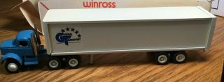 Winross White 9000 General Transport Tractor/trailer 1/64