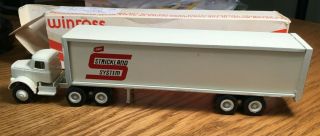 Winross White 9000 Strickland System Tractor/trailer 1/64