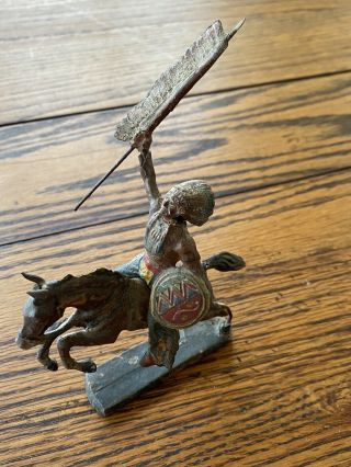 Vintage Elastolin Figure - Indian/native American On Horse
