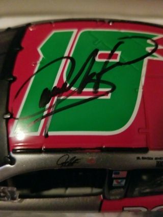 DOUBLE SIGNED 2002 DODGE JEREMY MAYFIELD 19 DODGE 1/24 DIECAST CAR W/COA & PIC 3