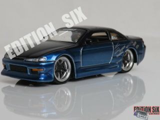 Jada Toys 1:64 1998 Nissan 240sx S14 Drift Car Option D Sportscar