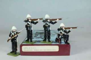 Steadfast Toy Soldiers 54mm Royal Marine Light Infantry In Action - Sf97 Trophy