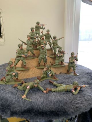 Airfix 1/32 Scale U.  S.  Paratroopers Series (14 Figures) Painted Detailed