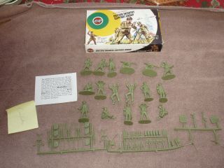 Vintage Nos Airfix 1/32 Ww2 British Infantry Support Group Target Box 1970s