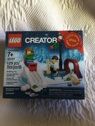 Lego Christmas Skating Scene 2014 Limited Edition (40107)