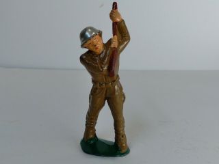 Barclay Maniol - Manoil M64 38 Soldier With Gun,  Butting 1930 