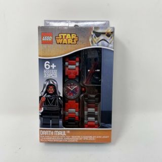 Lego Star Wars Darth Maul With Mini Figure Link Kids Watch 8020332 Black 33pcs