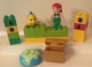 Disney Lego Duplo Princess Aerial Little Mermaid Flounder Bricks