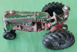Vintage Green Mm Minneapolis Moline Die Cast Farm Tractor W/ Driver Usa