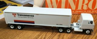 Winross Mack Transamerica Transportation Services Tractor/tofc Trailer 1/64