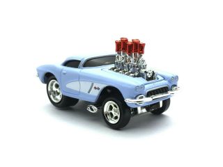 The Muscle Machines 1962 62 Chevrolet Chevy Corvette Gasser Car 1/64