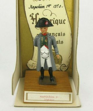 Vintage 54mm Lead Toy Soldier Cbg Mignot Napoleon Bonaparte In Presentation Box