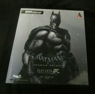 Batman Dc Comics Play Arts Action Figure Arkham Origins Square Enix Complete Box