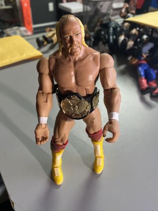 Hulk Hogan W Heavyweight Title Wwe Action Figure Loose Mattel Elite Basic Hof