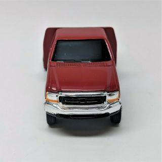 ERTL - Red Ford F - 350 Flatbed Dually Pickup Truck - 1:64 Scale (loose) 2