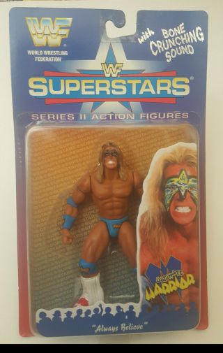 Ultimate Warrior Wwf Superstars Series 2 Action Figure 1996 Jakks Rare Moc