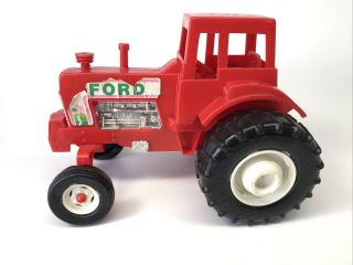 1970 ' s vintage PROCESSED PLASTIC Co.  Red Ford America farm tractor Model Toy 2