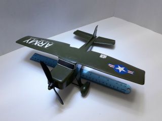 Gay Toy Plastic Army Scout Plane Over Wing