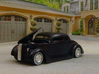 Slammed 1936 36 Ford V - 8 Hot Rod Coupe 1/64 Scale Limited Edition S