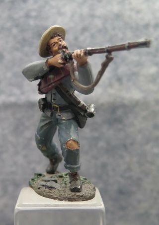 W Britain Civil War Toy Soldier Confederate Infantry Firing Wbcw9 (inv.  B13)
