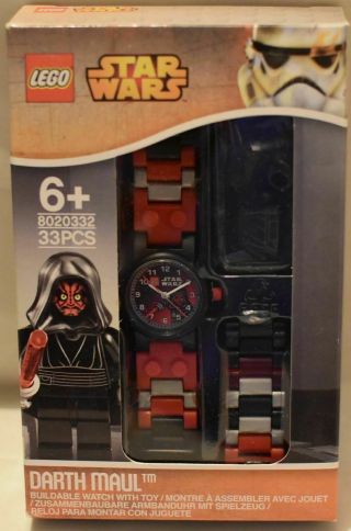 Lego Star Wars 8020332 Buildable Watch With Darth Maul Minifigure