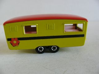 Vintage Lesney Superfast Matchbox No.  57 Trailer Caravan 1970 1/64