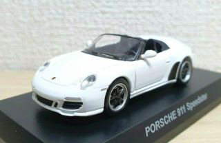 1/64 Kyosho Porsche 911 Speedster White Diecast Car Model
