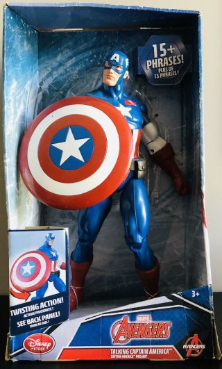 Hasbro 12 " Marvel Avengers Talking Captain America Action Figure 15,  Phrases