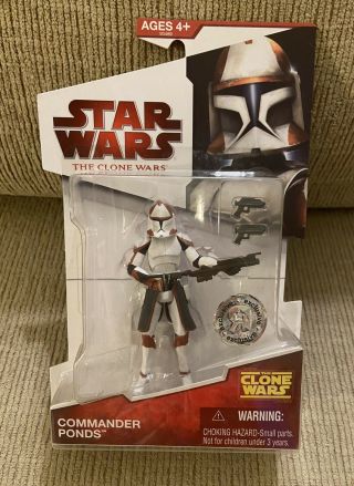 Star Wars The Clone Wars Commander Fox Target Exclusive 2008 Mosc