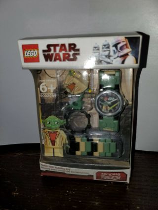 Lego Star Wars Clone Wars 9002069 Yoda Watch And Mini Figure Box