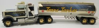 N) Vintage Nylint Freightliner Trans Tanker Express Truck Trailer Pressed Steel
