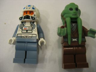 Lego Star Wars Kit Fisto And Captain Jag Minifiguresthe Clone Wars 8088 Euc