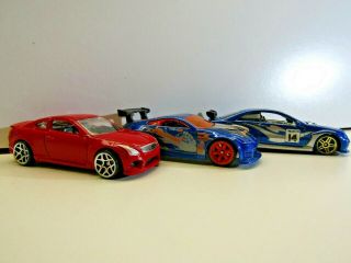 Hotwheels & Other 3 Car Set - Infinity G37,  Nissan 350z,  Amg Merc Clk Dtm