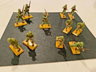 Set Of 11 1971 Britains Ltd " Deetail " Ww Ii Us Infantry Soldiers Various Poses
