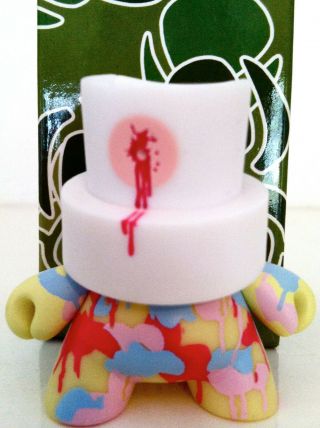 Fatcap 3 " Series 1 Nico Berry Paintball Colors Kidrobot 2006 Vinyl Figure Toy