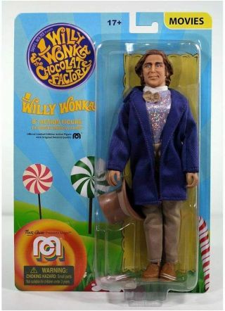 ⭐️official Willy Wonka & The Chocolate Factory 8 " Action Figure (gene Wilder) ⭐️