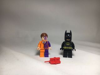 Lego Two Face Minifigure Minifig & Batman (please Read Listing) From Set 6864