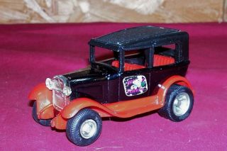 Old Tonka Usa Frantic Flivver Ford Model A Toy Car Vintage Pressed Stamped Metal