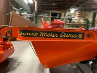 Vintage Marx Lumar Rocker Dump - - 1950s?,  great colors,  SHARP 2