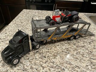 Toy Semi Truck With Hot Rod Car 1:24 Scale