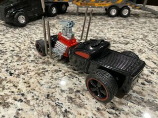 Toy Semi Truck with Hot Rod Car 1:24 scale 3