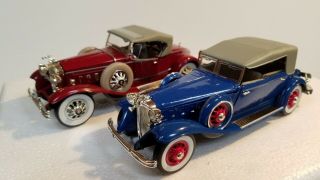 Signature Models 1/32 Scale Diecast 1930 Packard Lebaron & 1932 Packard Lebaron